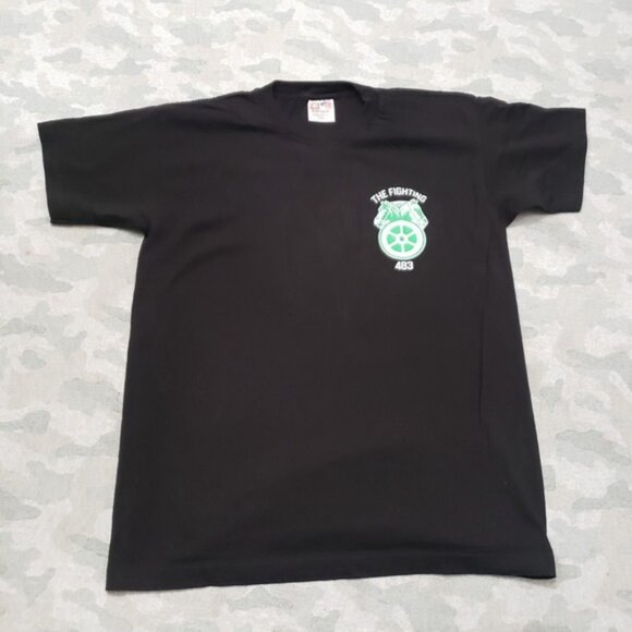 Teamsters Local 483 Shirt Mens Large Black Heavyweight Short Sleeve - Picture 1 of 5